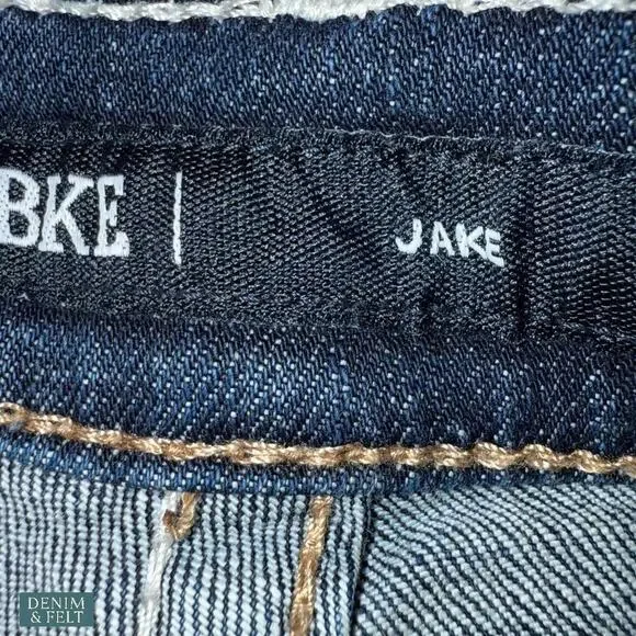 BKE Jake Bootcut Stretch Jeans Men’s 30x32 Macon Wash Distressed Denim NEW~NWT